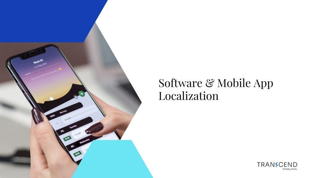 An image of a mobile phone help by a woman's hand - Transcend Translation